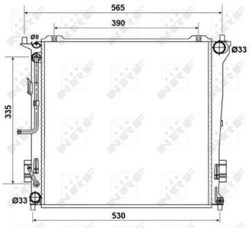 Радіатор охолодження NRF 53163