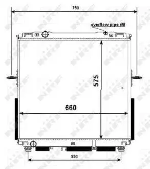 Радіатор NRF 53367
