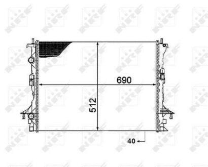 Радіатор NRF 53820