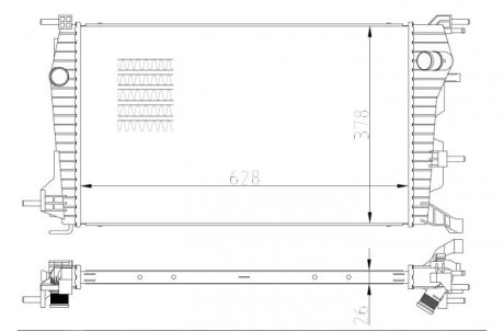 Радіатор NRF 550004