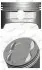 Поршень з кільцями FORD 79,50 1.6i 16V Zetec NURAL 8714130720 (фото 1)