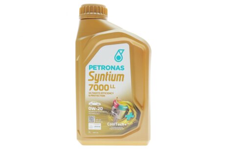 Олива 0W20 SYNTIUM 7000 LL (1L) (BMW LL-17 FE+) (API SP) (ILSAC GF-6A/ACEA C6) PETRONAS 70719E18EU