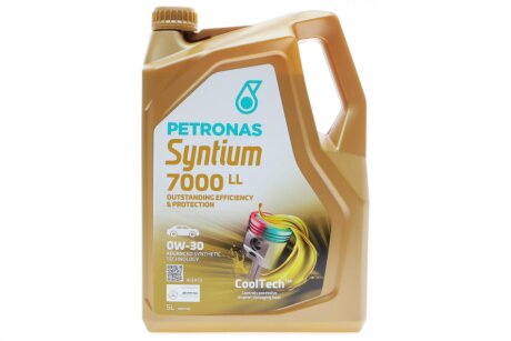 Олива 0W30 SYNTIUM 7000 LL (5L) (BMW LL-04/VW 504.00/507.00/Porsche C30) (ACEA C3) PETRONAS 70720M12EU