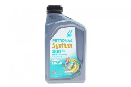 Олива 10W40 SYNTIUM 800 EU (1L) (MB 229.3/VW 501.01/505.00/RN0700/RN0710) PETRONAS 70732E18EU