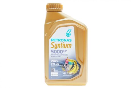 Масло 5W30 SYNTIUM 5000 CP (1L) (MB229.51/MB229.52/MB226.52/Renault RN17/PSA B71 2290) PETRONAS 70830E18EU