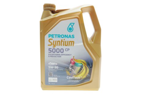 Олива 5W30 SYNTIUM 5000 CP (5L) (MB229.51/MB229.52/MB226.52/Renault RN17/PSA B71 2290) PETRONAS 70830M12EU