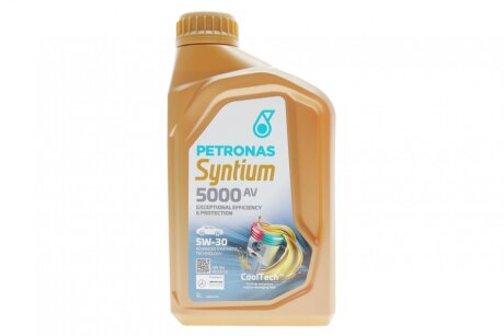 Олива 5W30 SYNTIUM 5000 AV (1L) (LL-04/VW 504 00/507 00/MB 229.51/Porsche C30) PETRONAS 70950E18EU