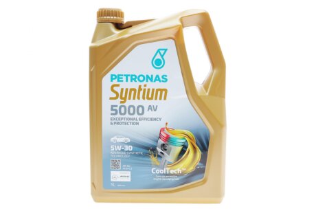 Олива 5W30 SYNTIUM 5000 AV (5L) (LL-04/VW 504 00/507 00/MB 229.51/Porsche C30) PETRONAS 70950M12EU