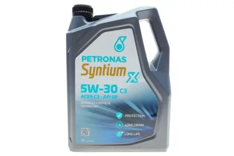 Масло 5W30 SYNTIUM X (5L) (ACEA C3) (API SP) PETRONAS 71004M12EU