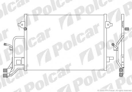 Радиаторы кондиционера Polcar 1324K8C1 (фото 1)