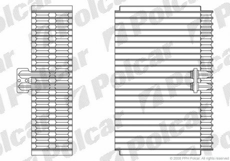 Испаритель кондиционера Polcar 1328P8-1