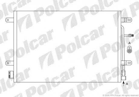 Радиаторы кондиционера Polcar 1335K8C1S (фото 1)