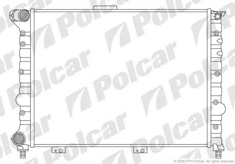 Радіатори охолодження Polcar 140808A1 (фото 1)