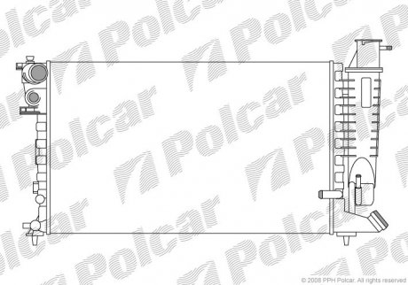 Радіатори охолодження Polcar 232408A9 (фото 1)