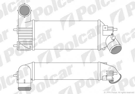 Радиаторы воздуха (Интеркулеры) Polcar 2332J8-1 (фото 1)