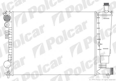 Радіатори охолодження Polcar 238008-1
