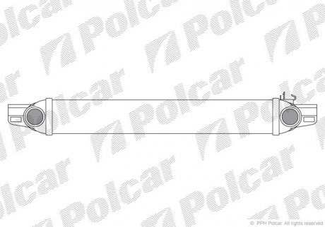 Радиаторы воздуха (Интеркулеры) Polcar 2391J81X (фото 1)