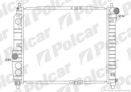 Радіатори охолодження Polcar 250008-K