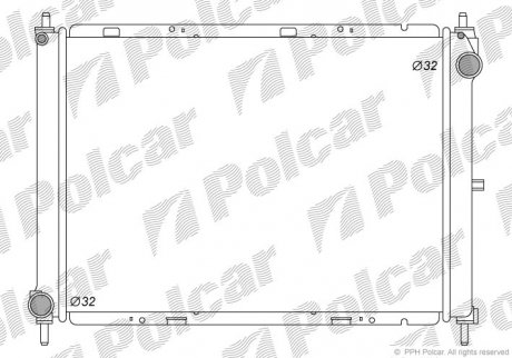Радіатори охолодження Polcar 2707085K