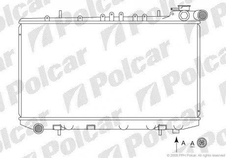 Радіатори охолодження Polcar 272808-3 (фото 1)
