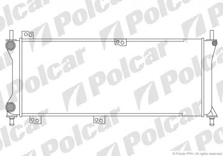 Радіатори охолодження Polcar 300408-3 (фото 1)