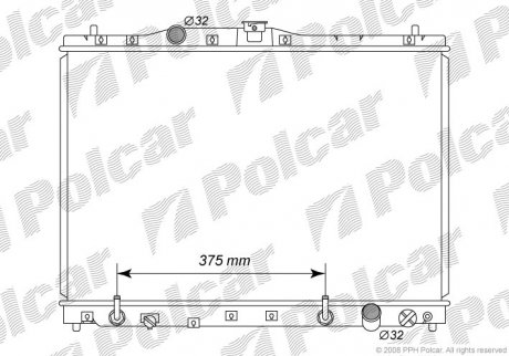Радиаторы охлаждения Polcar 382208-3 (фото 1)