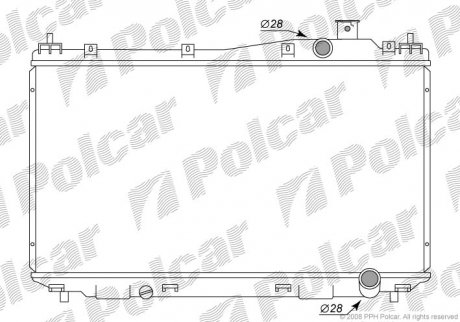 Радіатори охолодження Polcar 382508-1 (фото 1)