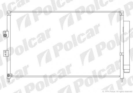 Радиаторы кондиционера Polcar 3828K82K (фото 1)