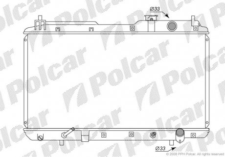 Радіатори охолодження Polcar 387508-1 (фото 1)