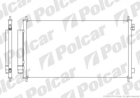 Радиаторы кондиционера Polcar 3877K8C1