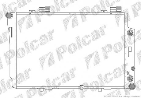 Радиаторы охлаждения Polcar 500208-2 (фото 1)
