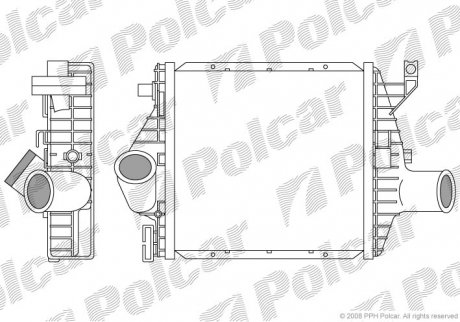 Радиаторы воздуха (Интеркулеры) Polcar 5012J81X