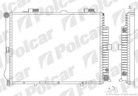 Радиаторы охлаждения Polcar 501508-9 (фото 1)