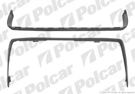 Спойлер бампера заднего Polcar 501599 (фото 1)