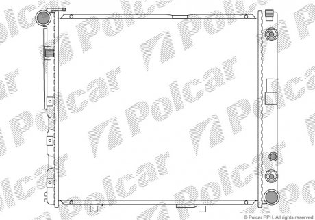 Радіатори охолодження Polcar 502408-3 (фото 1)