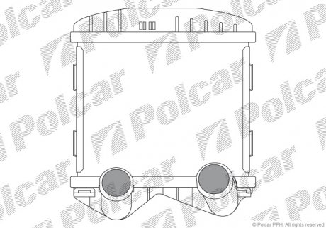Радиаторы воздуха (Интеркулеры) Polcar 5095J81X (фото 1)