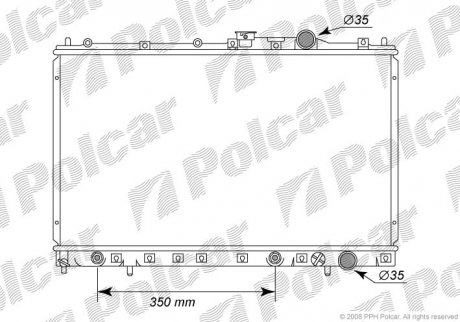Радіатори охолодження Polcar 522008-5 (фото 1)