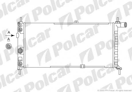 Радіатори охолодження Polcar 550508-8 (фото 1)
