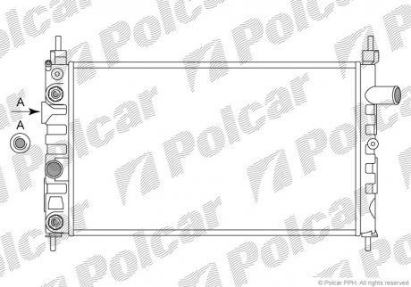 Радіатори охолодження Polcar 550508A7 (фото 1)