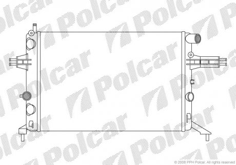 Радиаторы охлаждения Polcar 550808A8