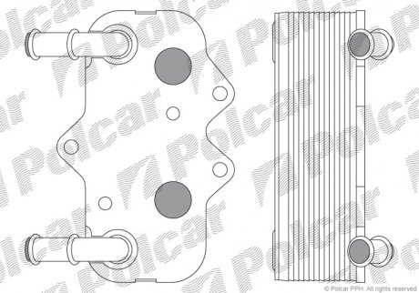 Радиаторы масла Polcar 5508L8-3 (фото 1)