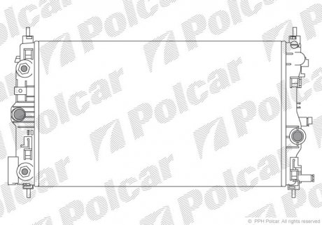 Радіатори охолодження Polcar 551108-7 (фото 1)