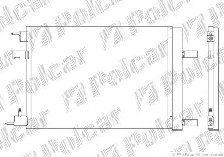 Радиаторы кондиционера Polcar 5511K81X (фото 1)