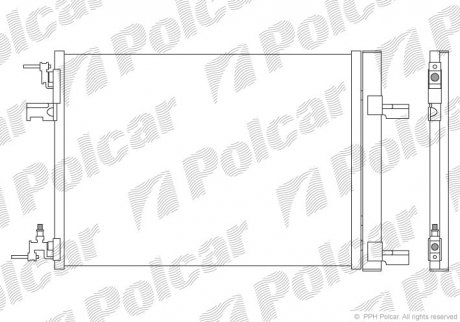 Радиаторы кондиционера Polcar 5511K8C1S (фото 1)