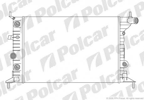 Радиаторы охлаждения Polcar 551608A2 (фото 1)