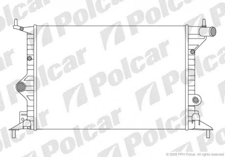 Радіатори охолодження Polcar 551608B1 (фото 1)
