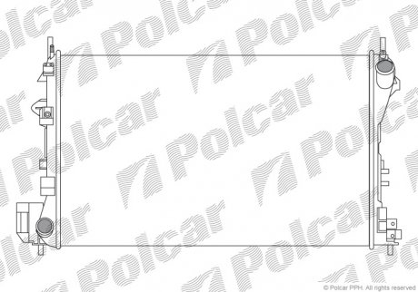 Радіатори охолодження Polcar 551808A4 (фото 1)
