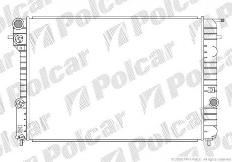 Радіатори охолодження Polcar 552708-1 (фото 1)