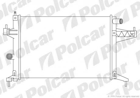 Радіатори охолодження Polcar 555608A3 (фото 1)