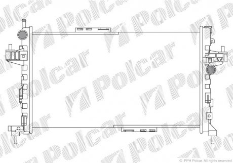 Радиаторы охлаждения Polcar 555708A1 (фото 1)